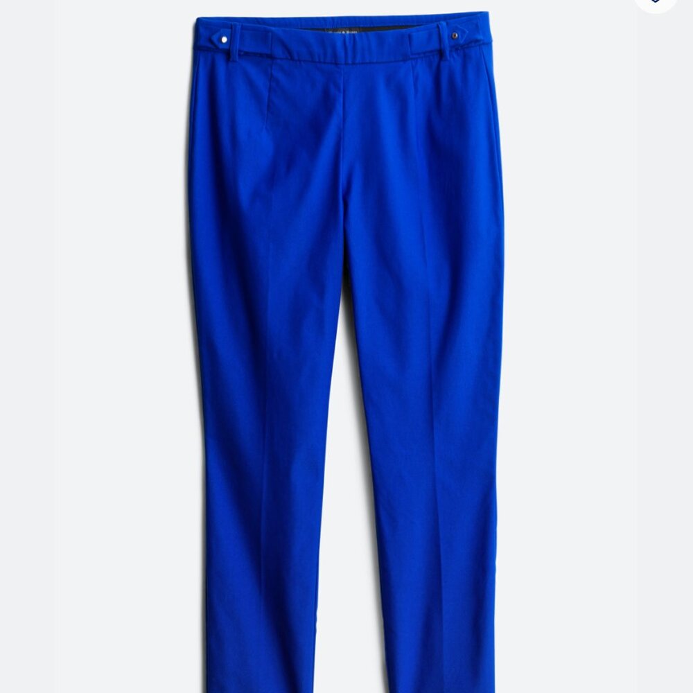 Violets & Roses Tinsley Mid Rise Slim Straight Trouser